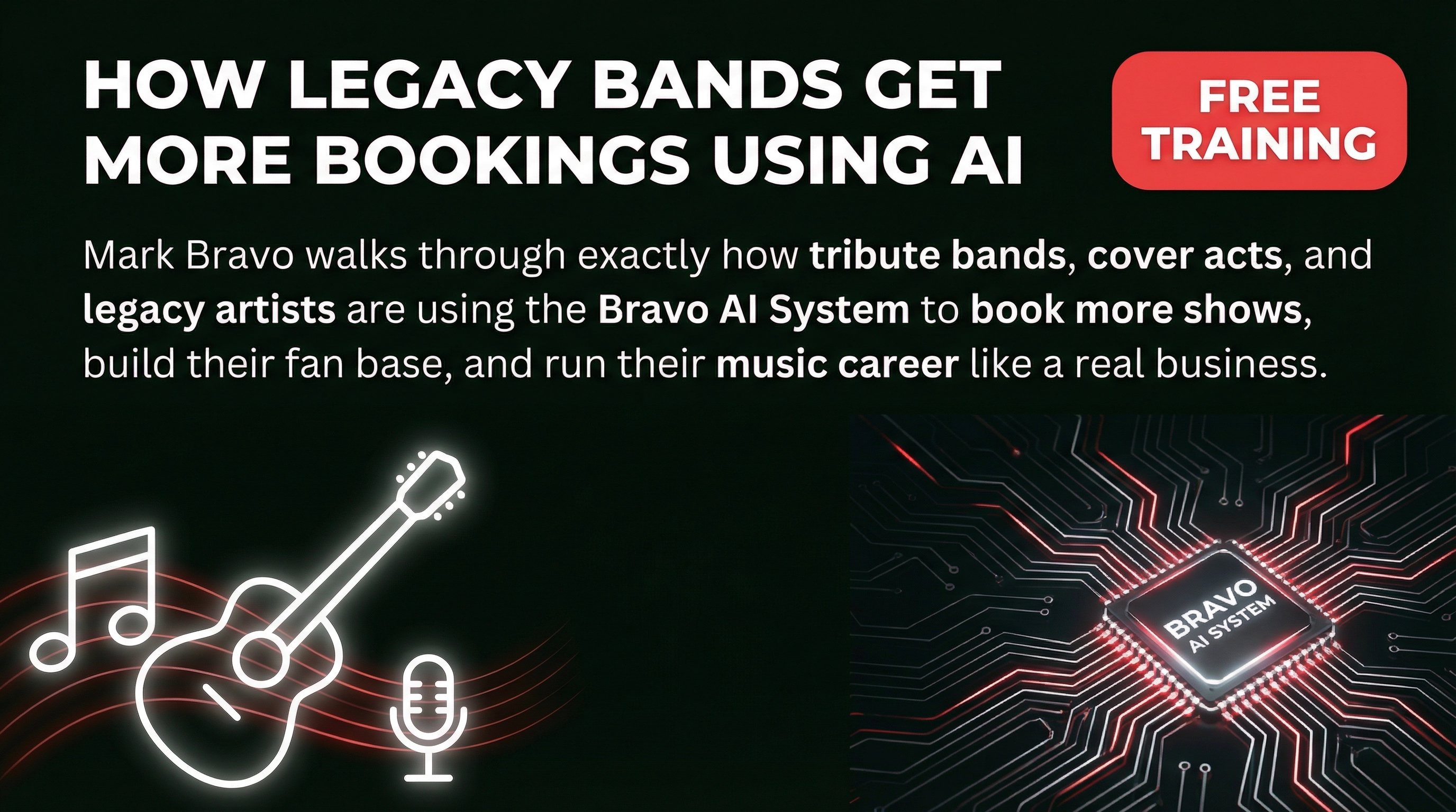 How Legacy Bands Get More Bookings Using AI — Free Training by Mark Bravo