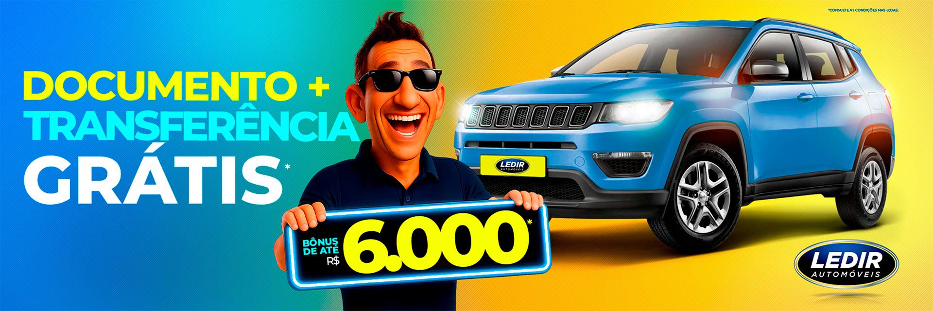 Descontos que podem chegar até R$ 6 mil marcam a campanha de fevereiro da Ledir Automóveis