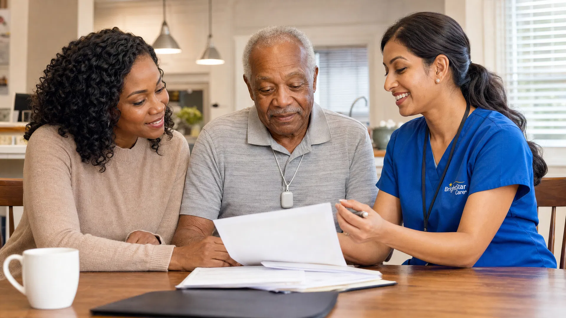 Family consultation with caregiver