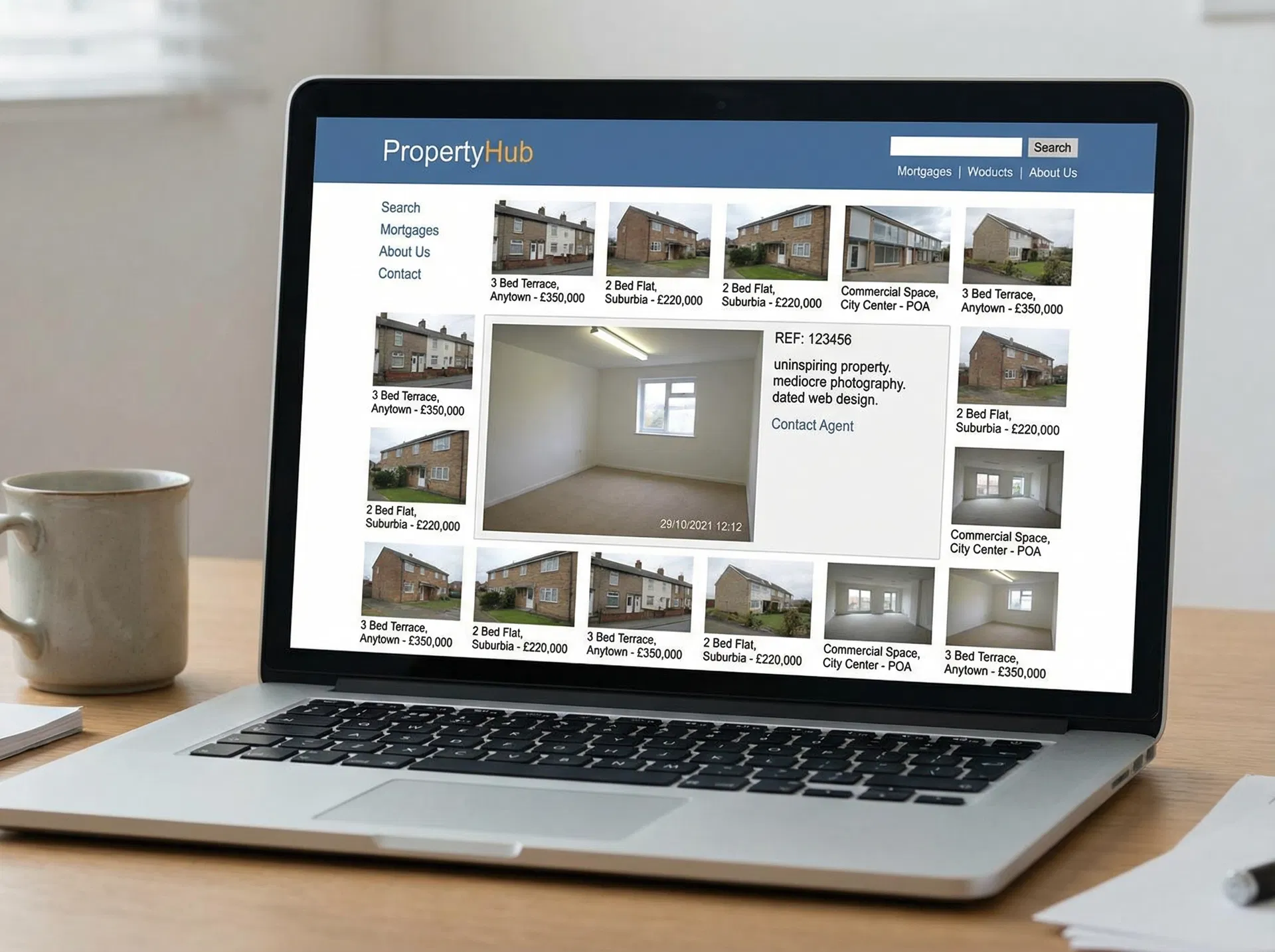 Boring standard property portal listing