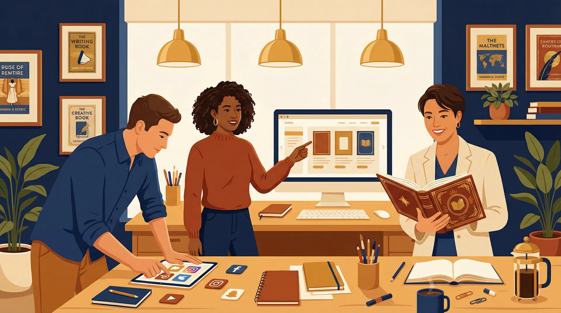 The GoAuthorLane team at work