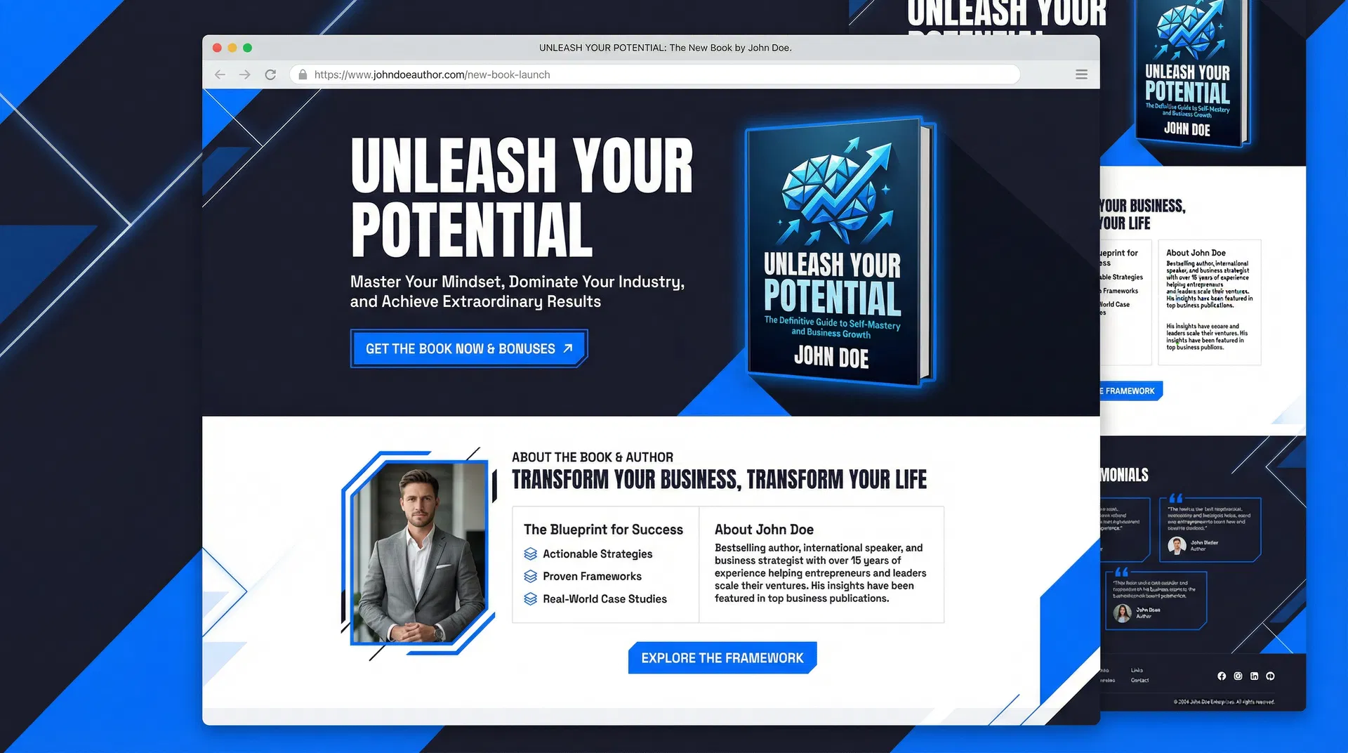 Bold & Modern template preview