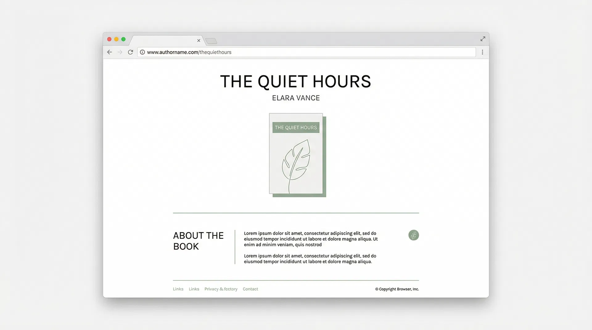 Minimalist Clean template preview