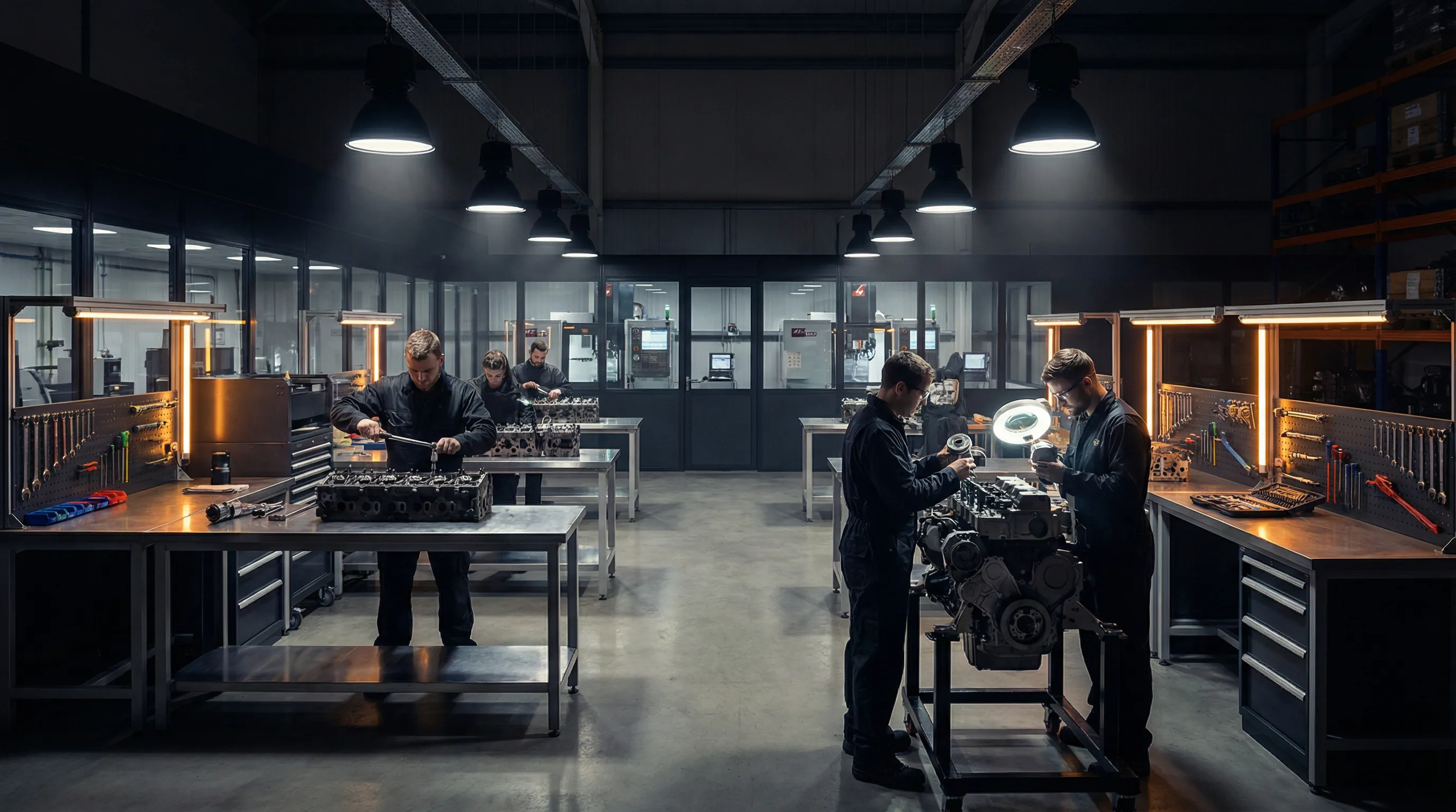 Engine remanufacturing workshop