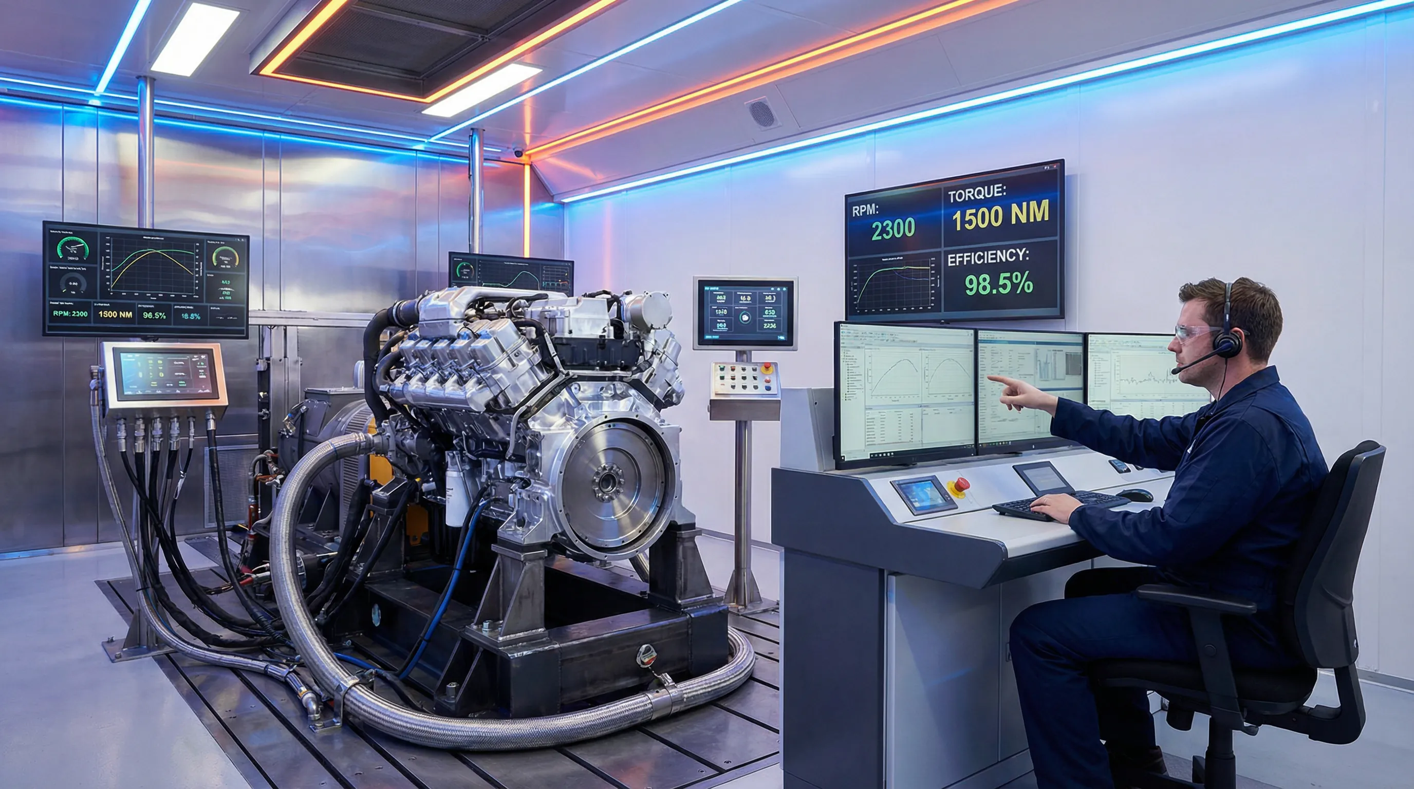 Engine dynamometer testing