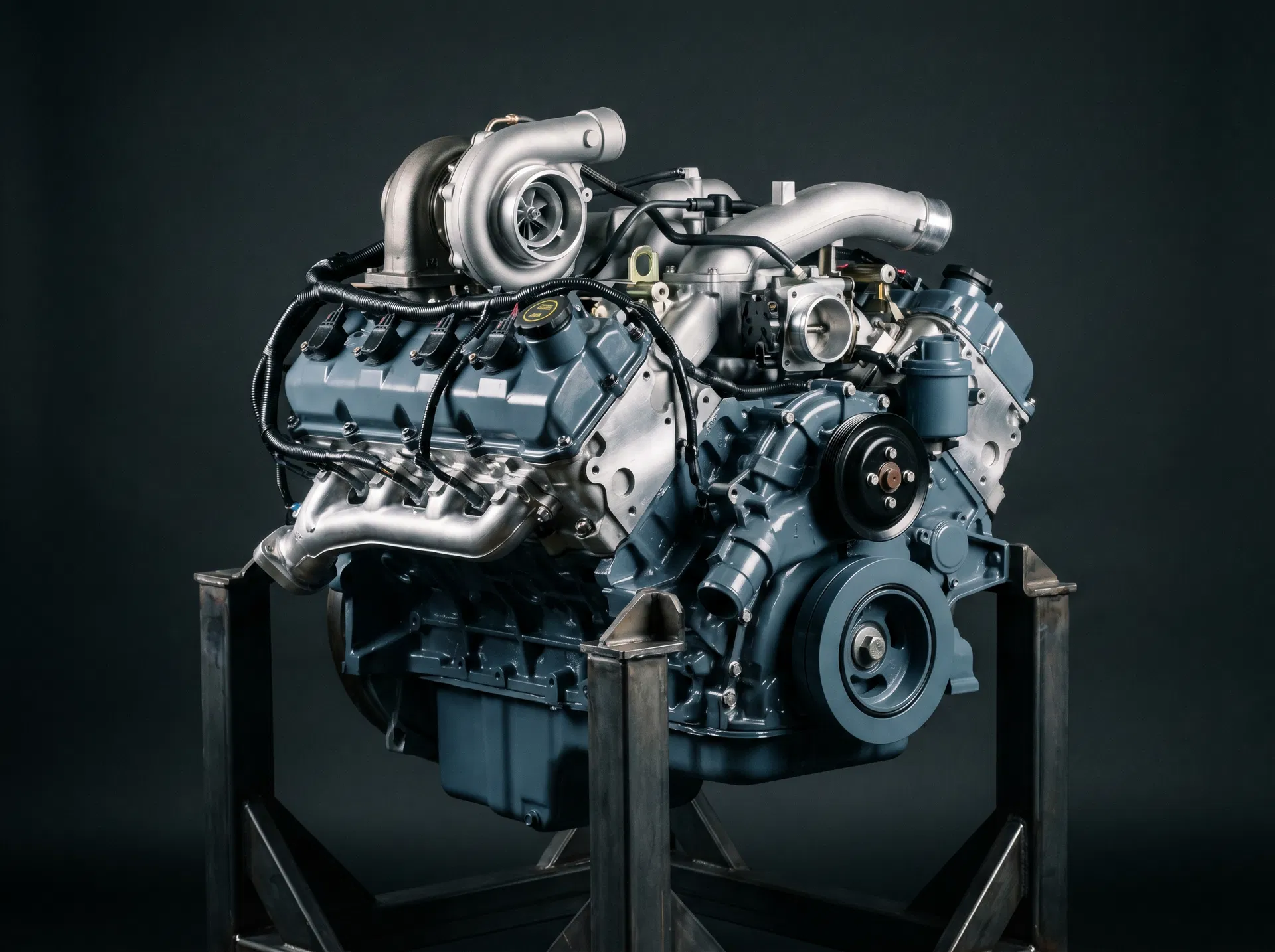 Remanufactured 6.7L Ford PowerStroke diesel engine - complete long block assembly with new gaskets and bearings