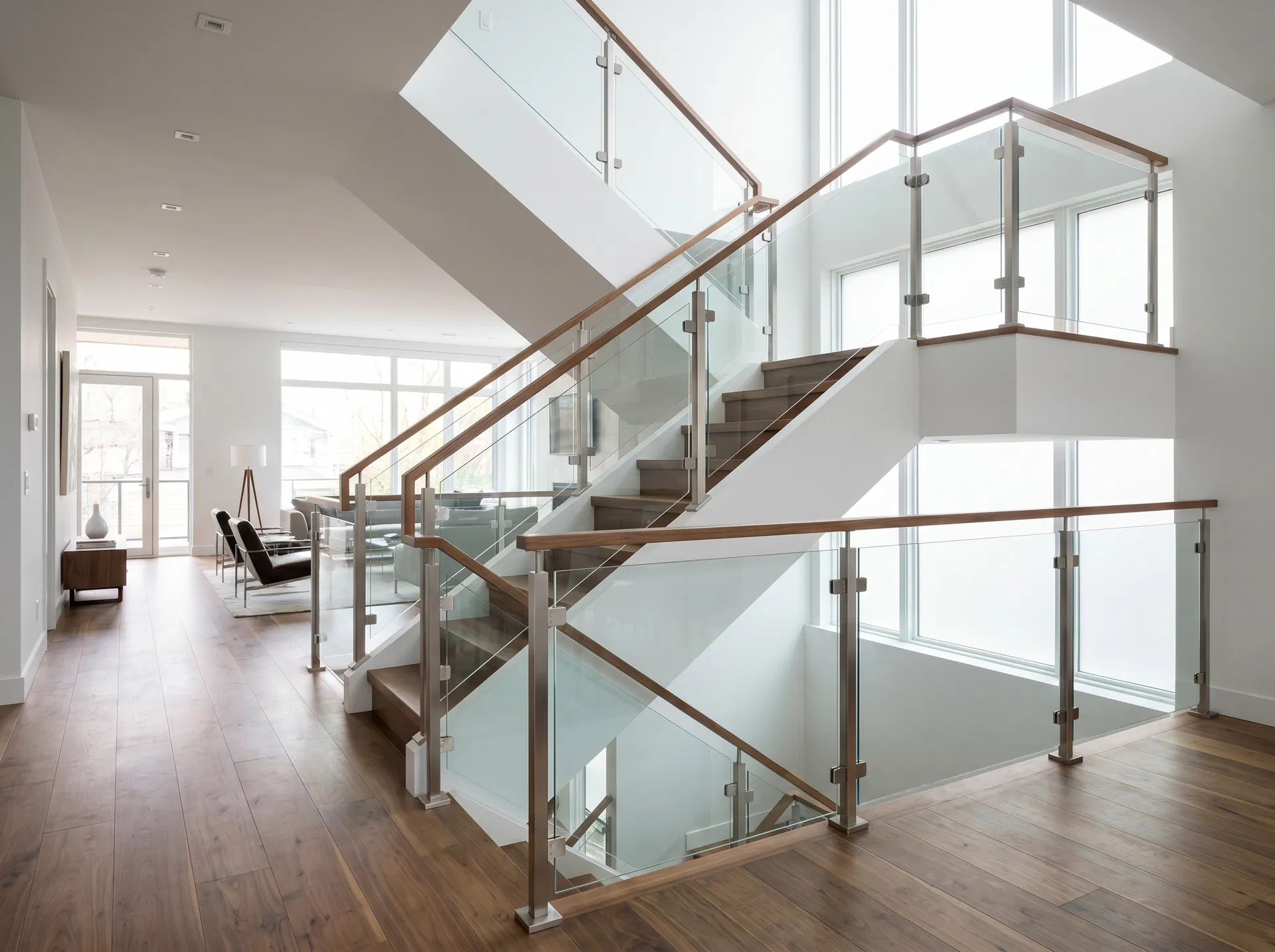 Glass Railing - Interior Stairs