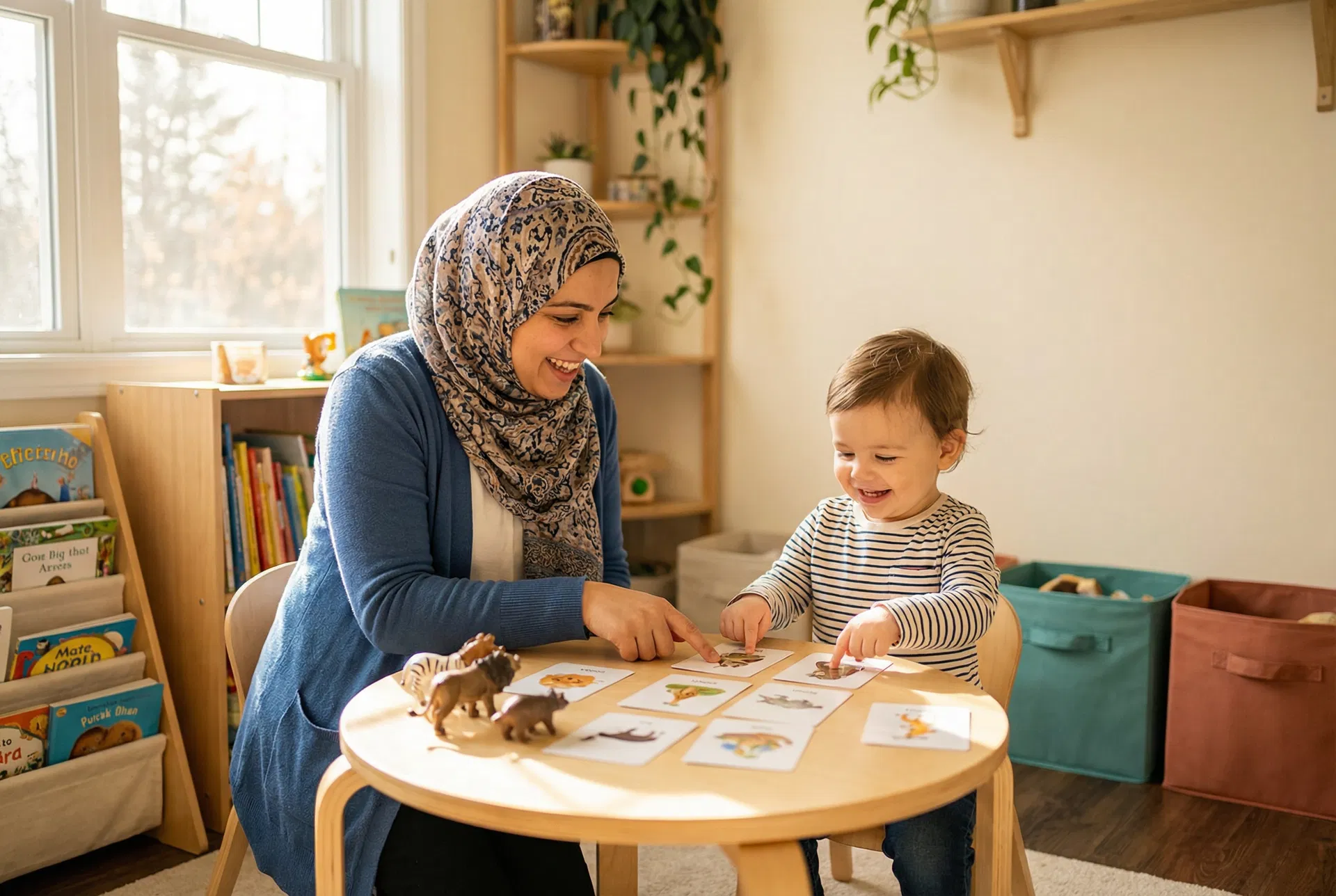 Speech therapy session with a child at Kallemni Clinic