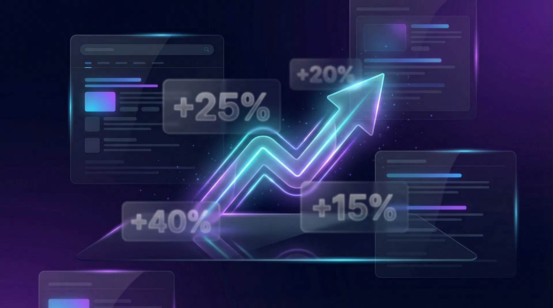 Dashboard showing organic CTR improvement without ranking changes