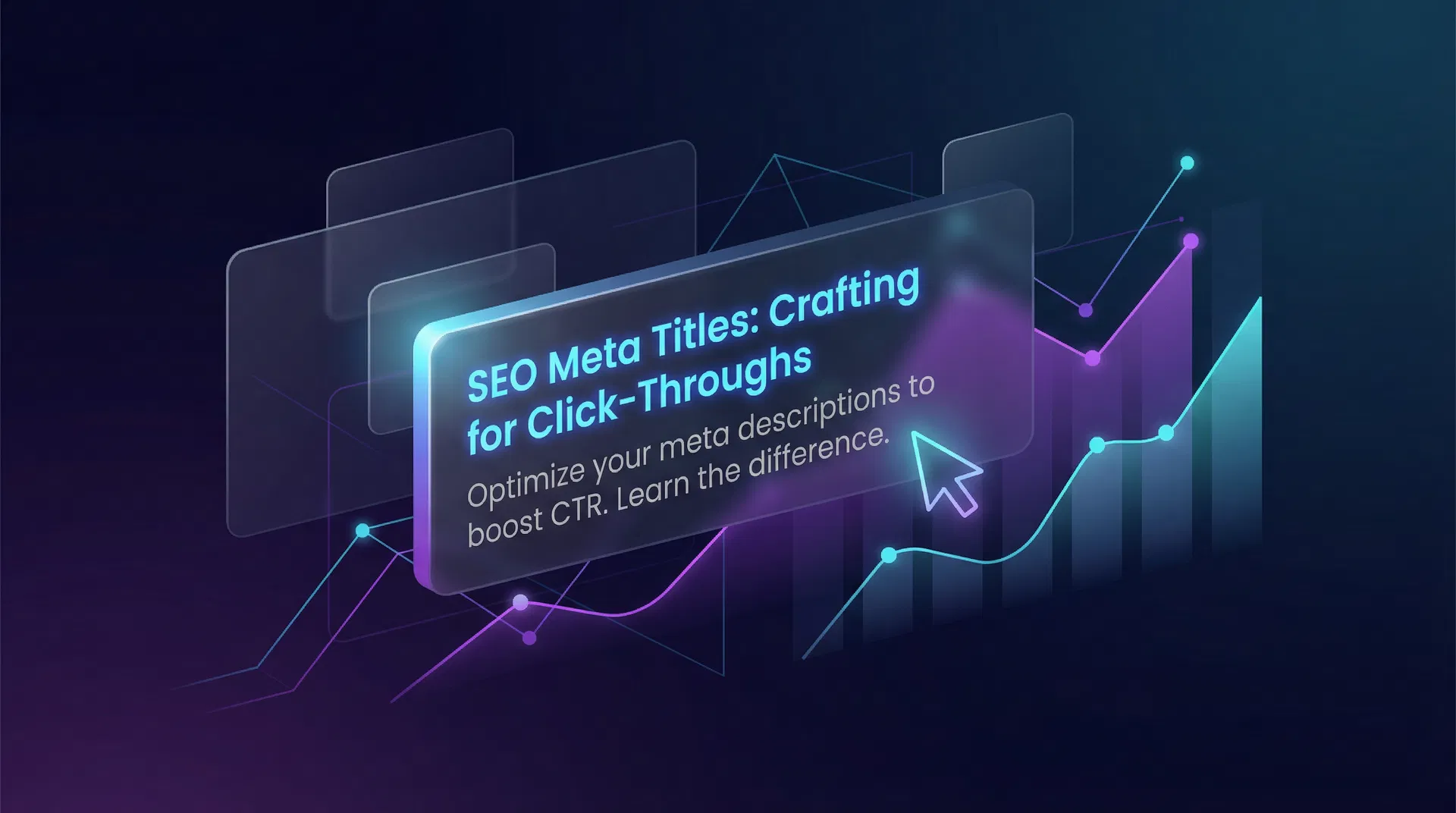 Analytics dashboard showing click-through rate data