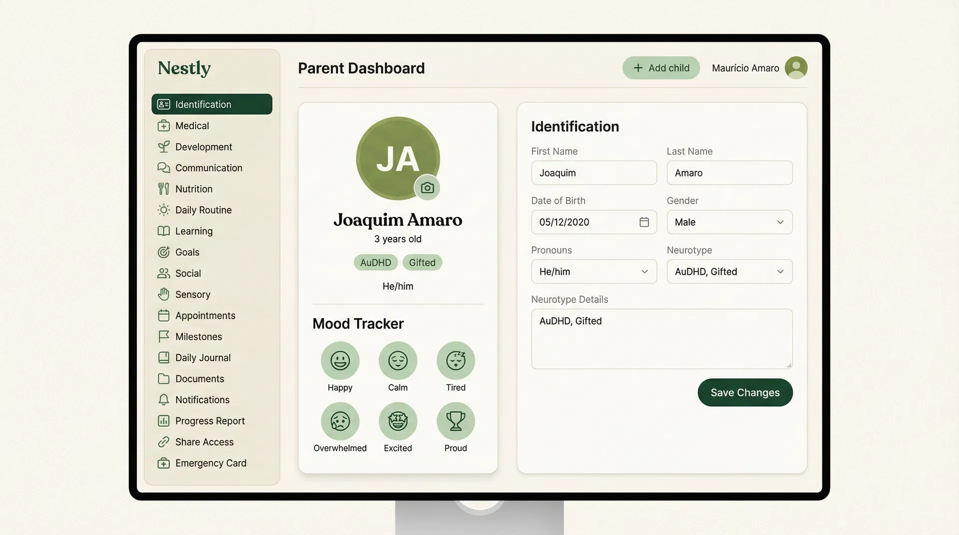 Painel real os seus dados