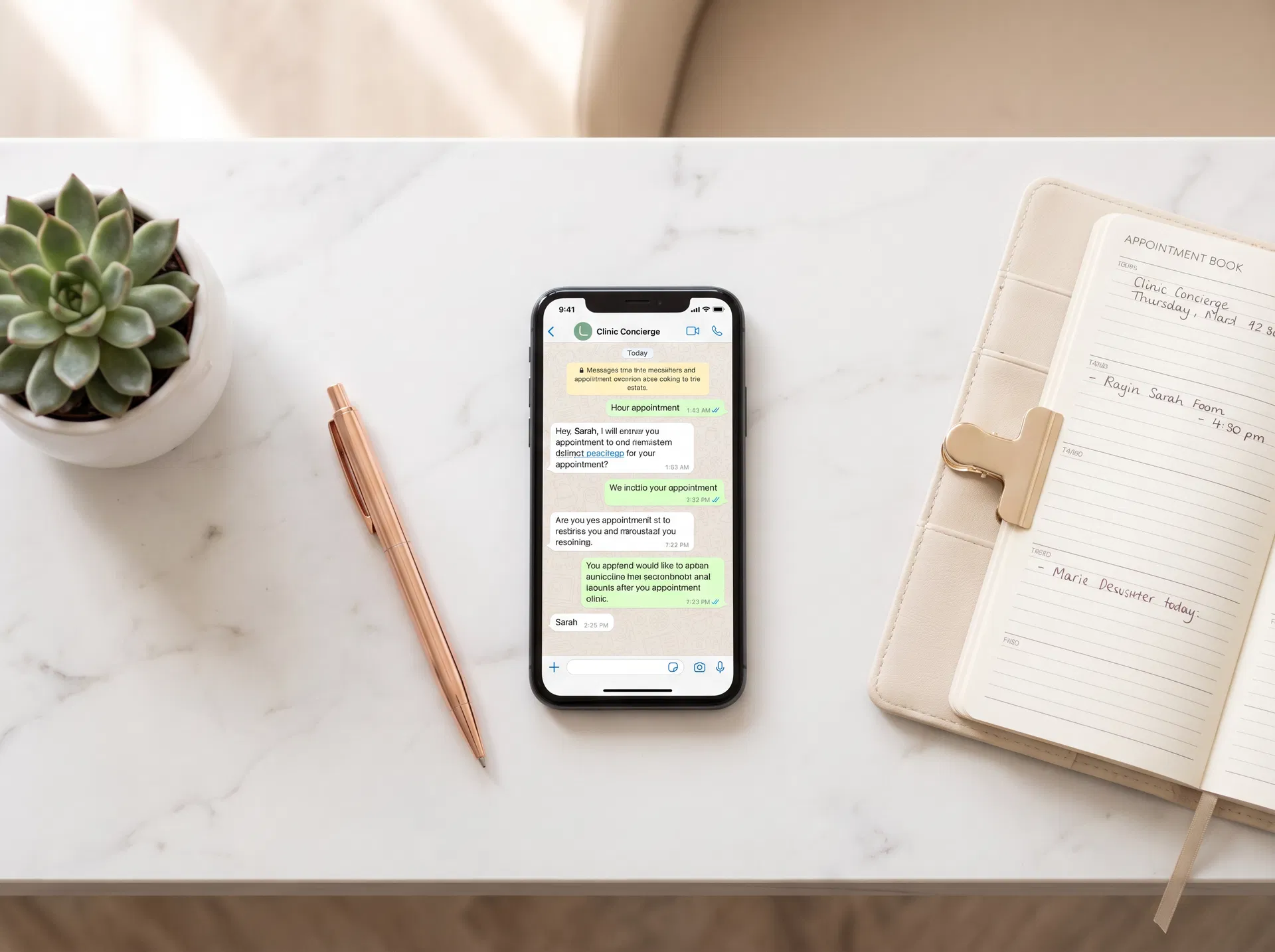 Laura ChatBot conversation on a smartphone