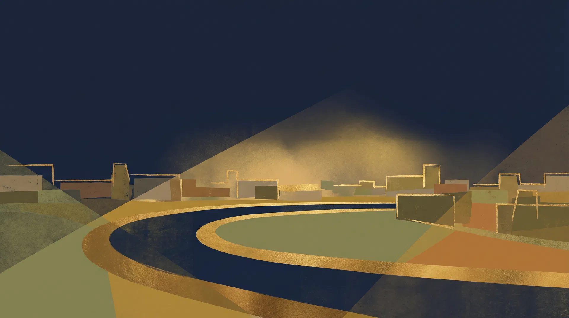 Paisagem cívica abstrata inspirada em Porto Velho