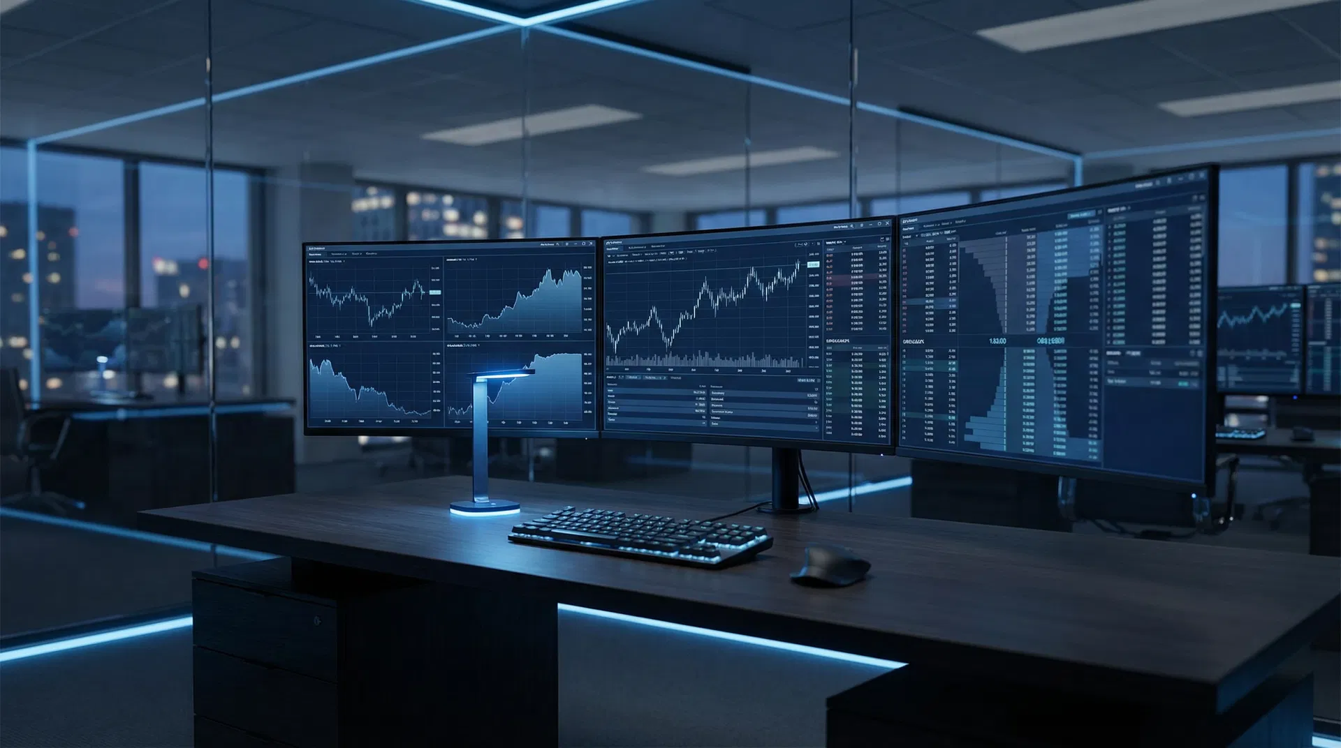 Mesa de operações AQuantX