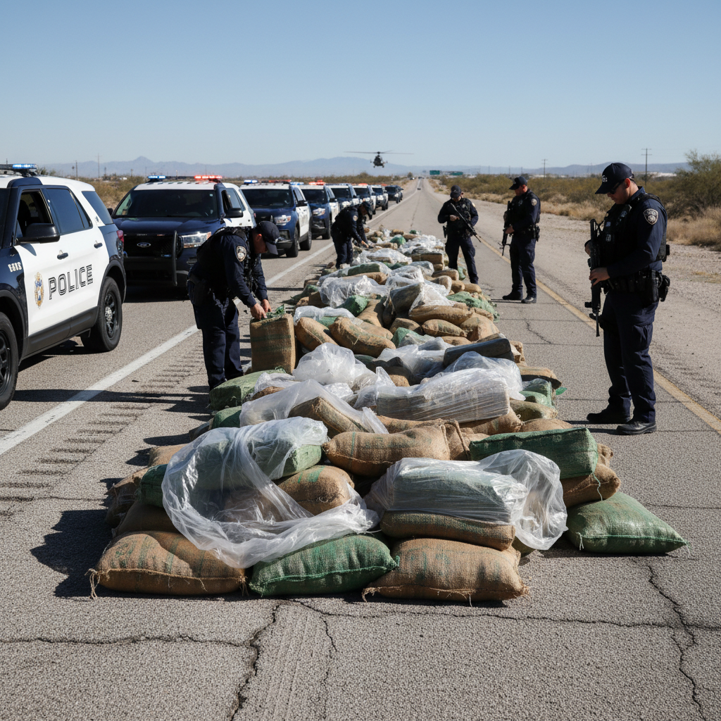 Casal com criança preso no PR com 5 toneladas de maconha em rodovia