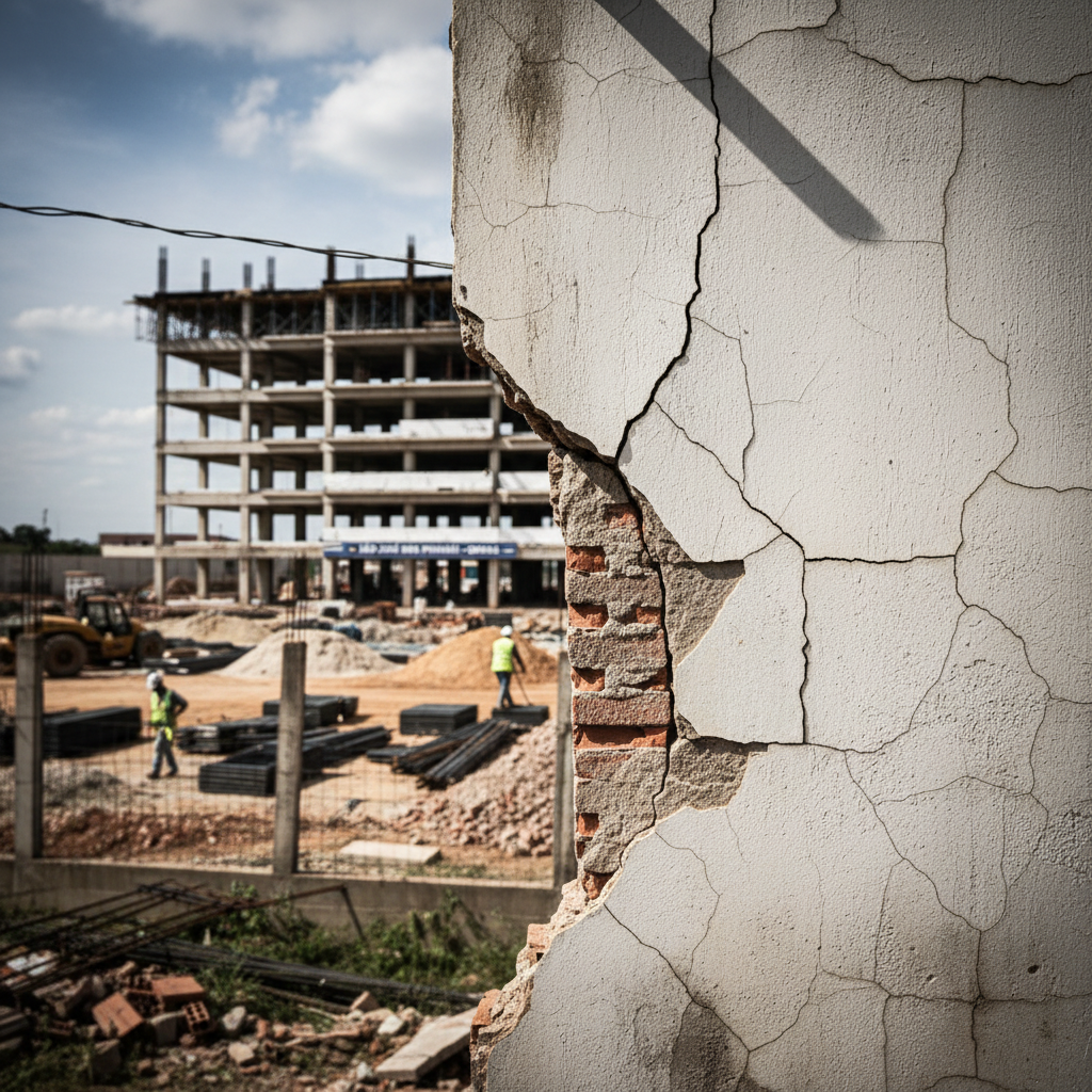 Evacuação em São José dos Pinhais: Rachaduras por obra de shopping