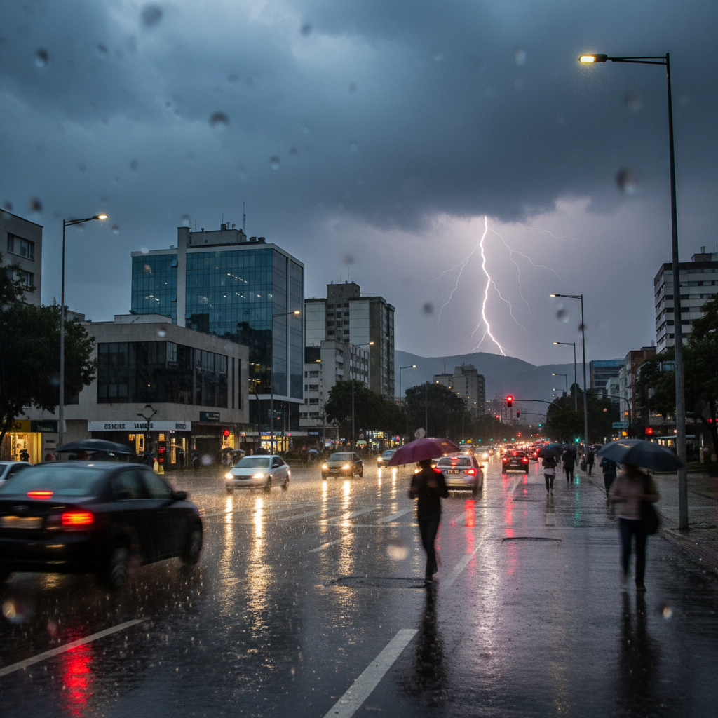 Curitiba: Domingo Chuvoso com Alerta de Trovoadas na Capital