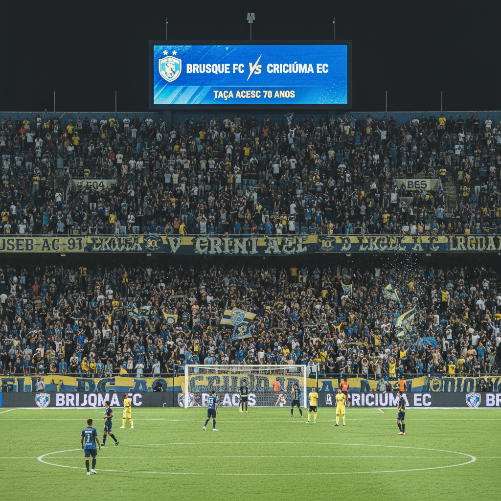 FCF define horários das semifinais da Taça Acesc 70 Anos: Brusque x Criciúma