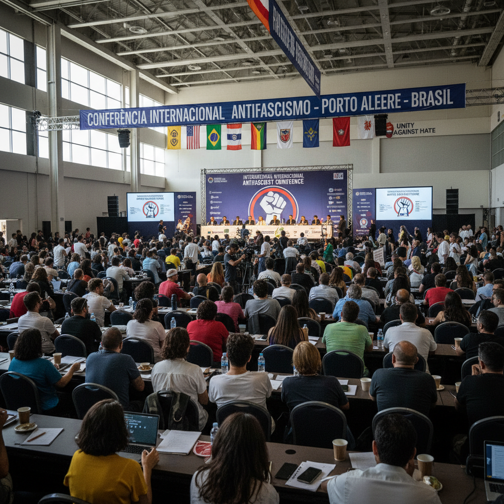 Porto Alegre sedia 1ª Conferência Internacional Antifascista