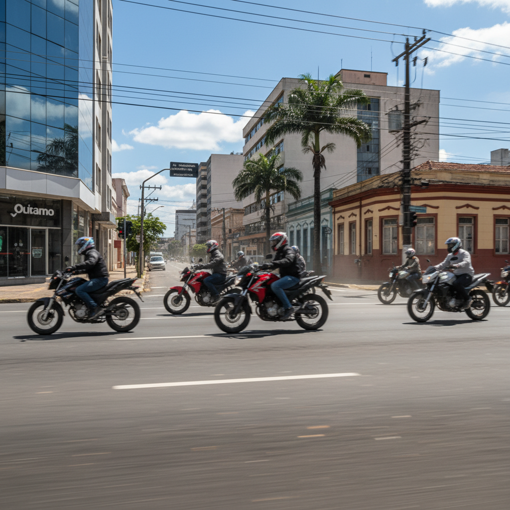 Asfalto novo em Curitiba vira 'pista de corrida' para motociclistas