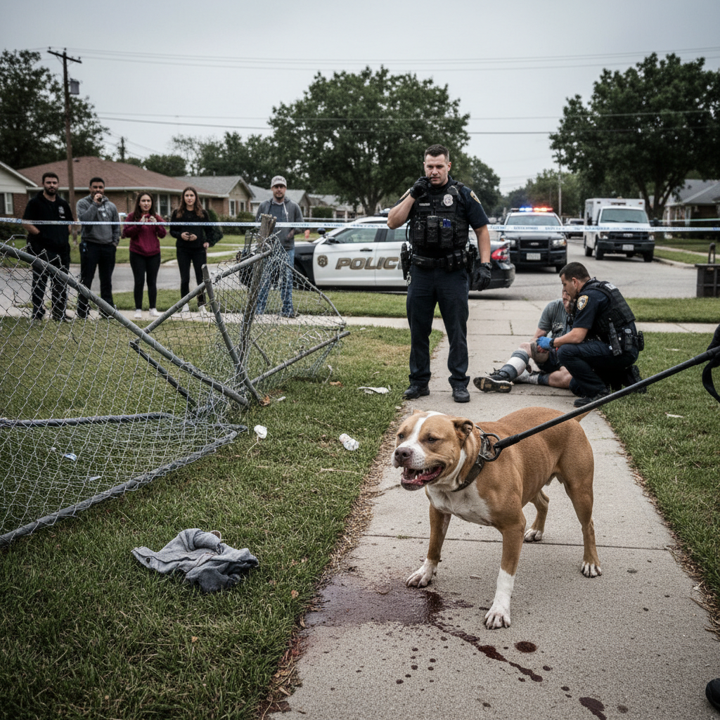 Pitbull ataca cães por vão de portão no PR; tutor é preso