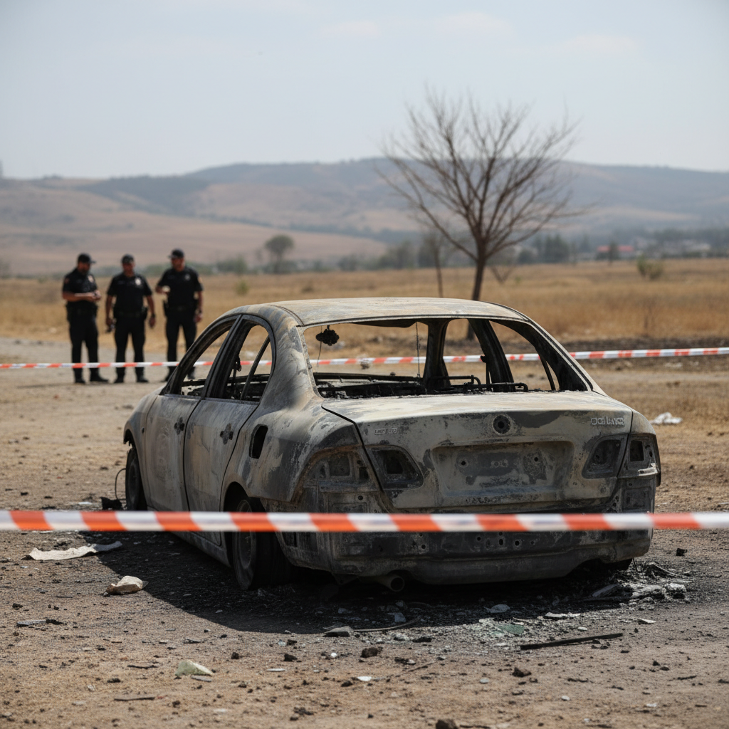 Corpo carbonizado em carro no Sul de SC: Polícia investiga crime em Laguna