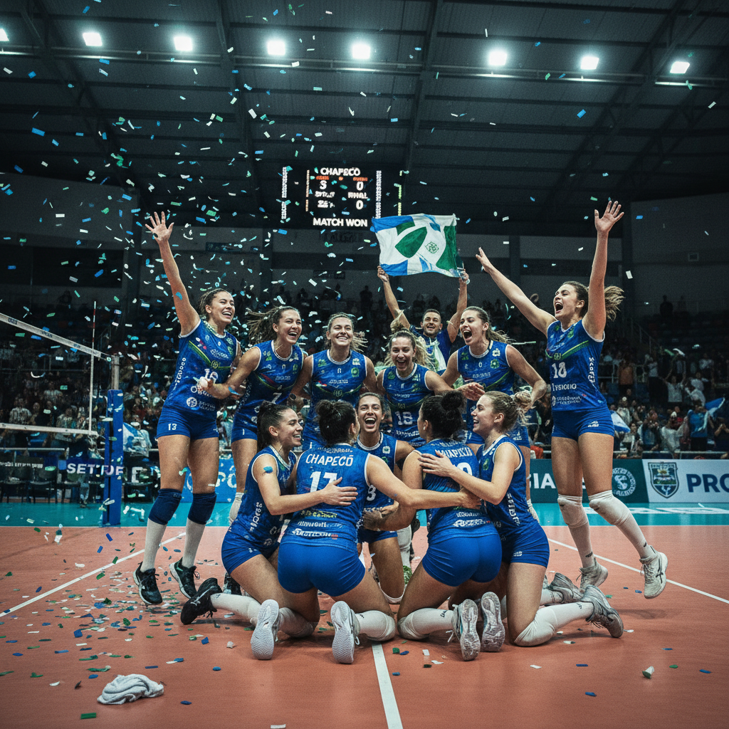 Vôlei feminino de Chapecó busca vaga histórica na Superliga A