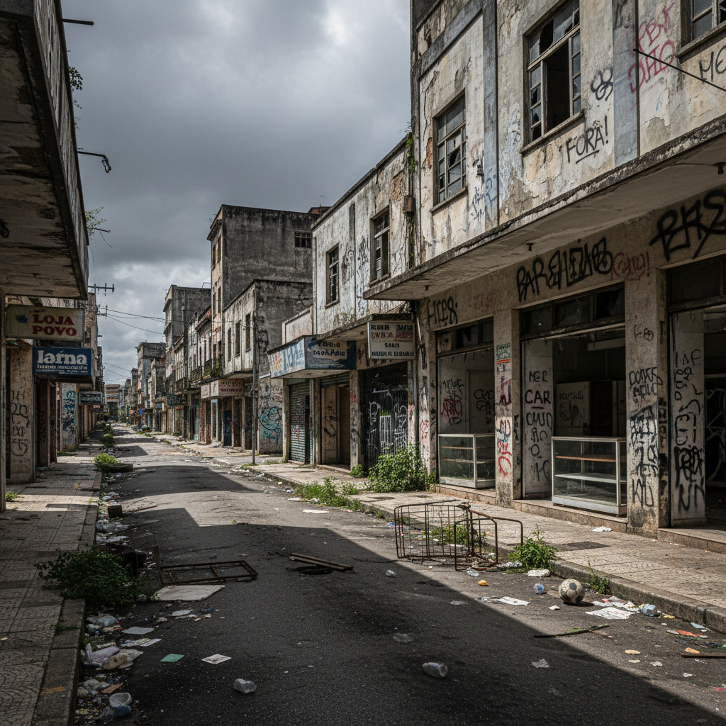 Insegurança e abandono: Vias próximas a estrutura deteriorada em RS sofrem