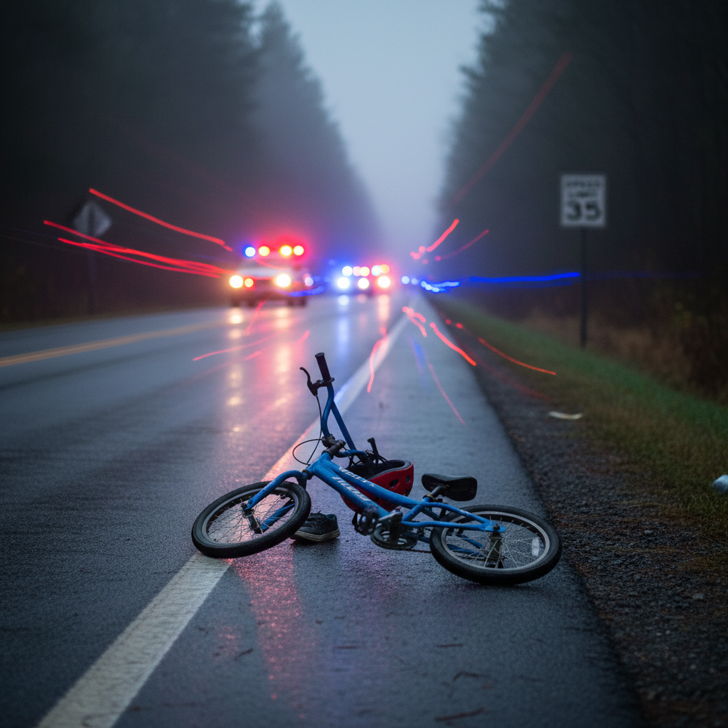 Menino de 5 anos morre atropelado por moto enquanto andava de bicicleta no PR
