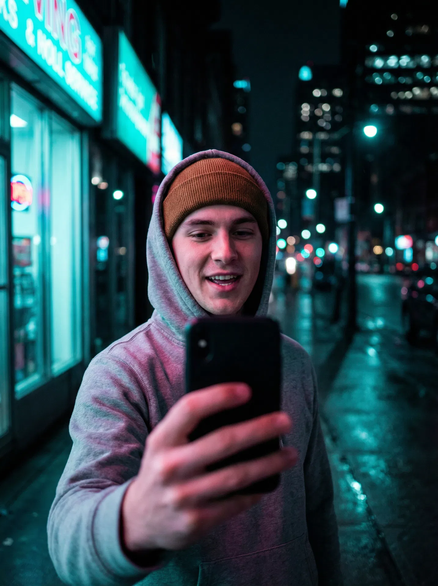 Creator filming content