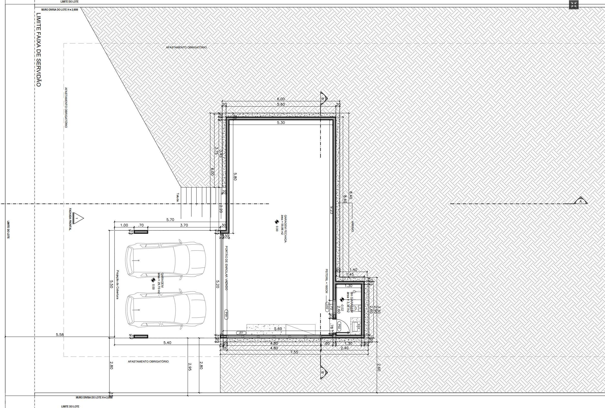 Planta Semi-enterrado - 1
