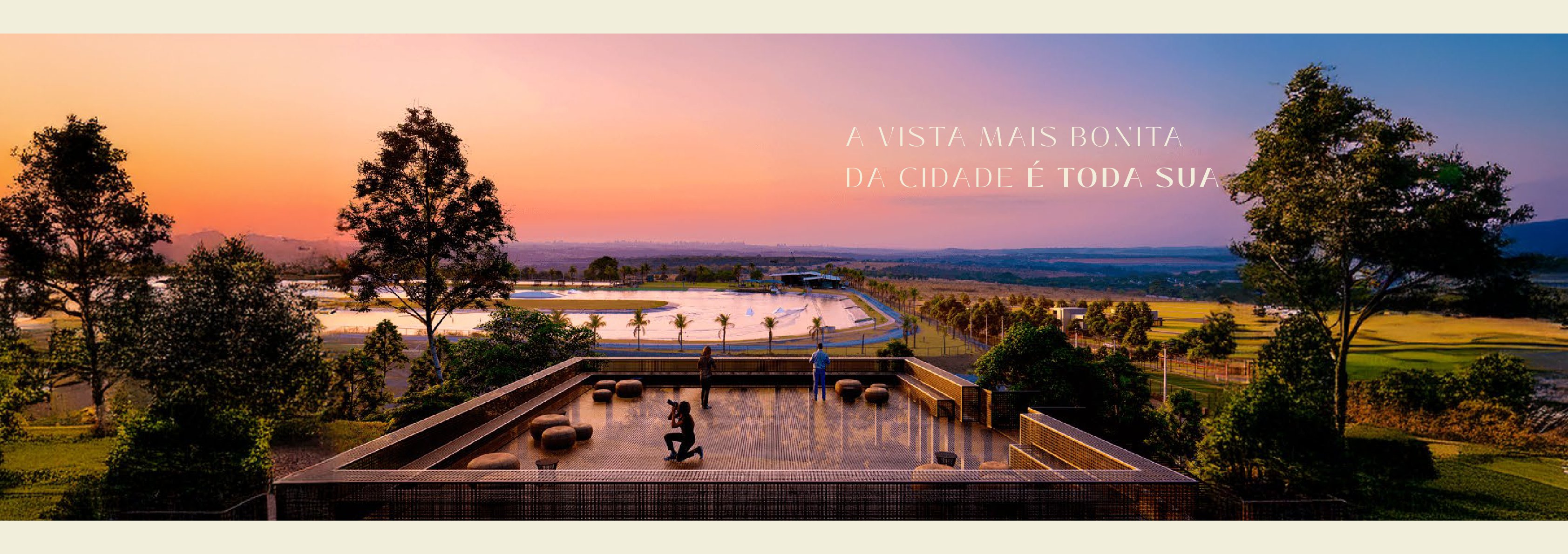 Planta de implantação geral do condomínio, indicando as diferentes fases e áreas comuns.