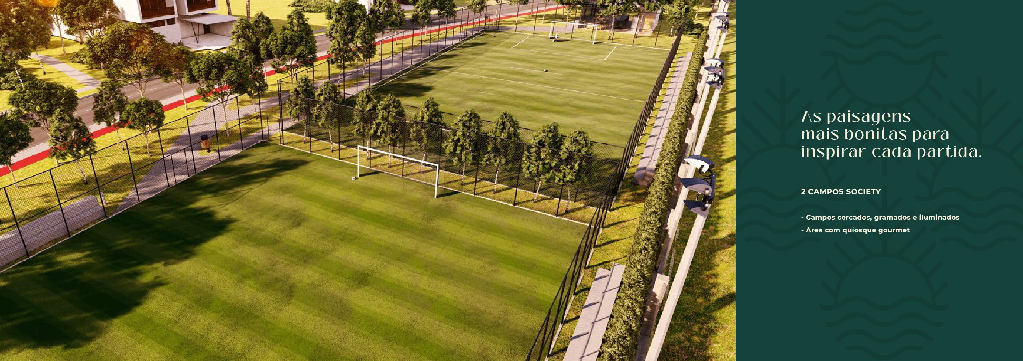 Perspectiva artística da fachada principal do empreendimento, apresentando um design moderno e convidativo.