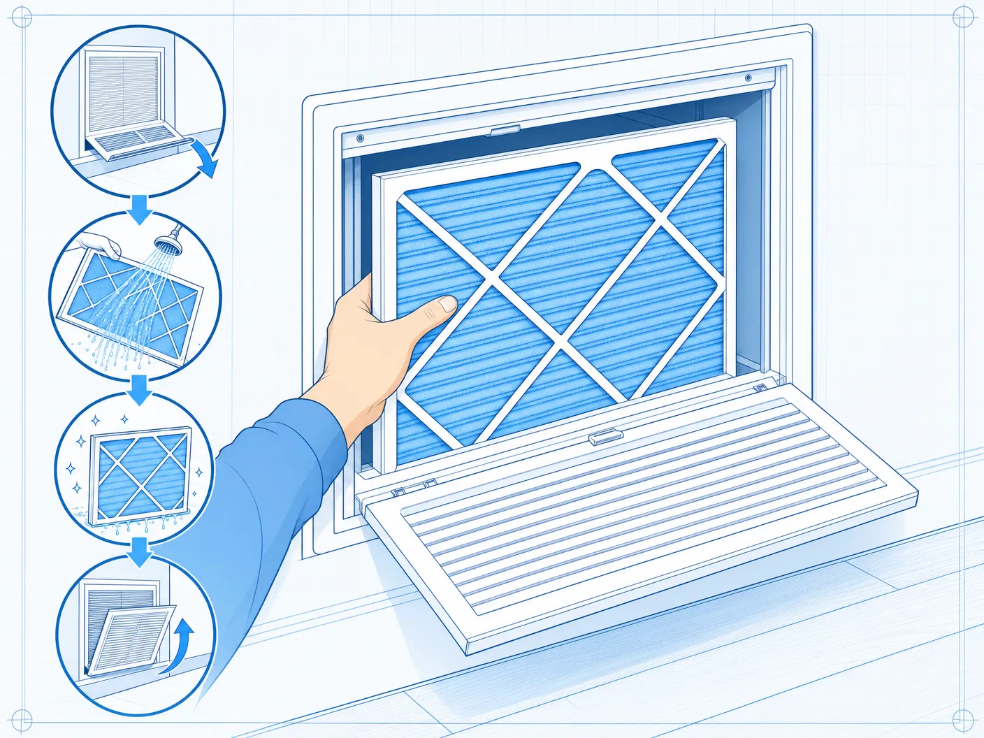 How to clean AC filter