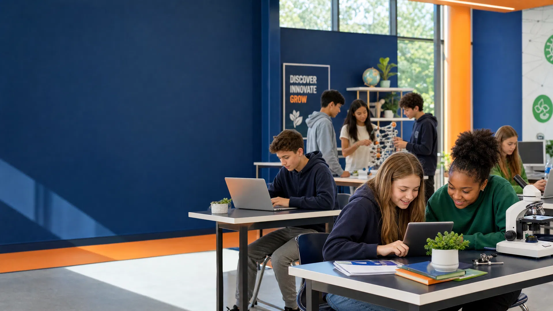 Students learning