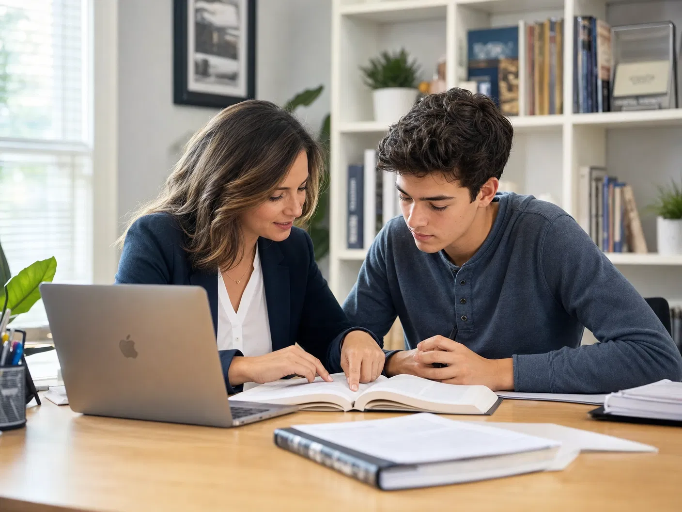 One-on-one tutoring session
