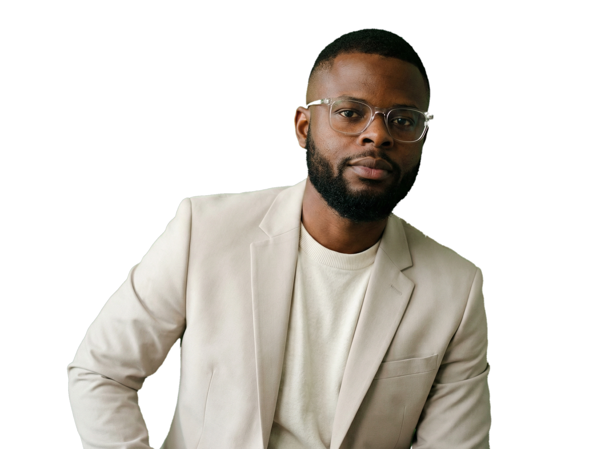 A refined editorial portrait inspired by Dr. Ovie Ikogho.