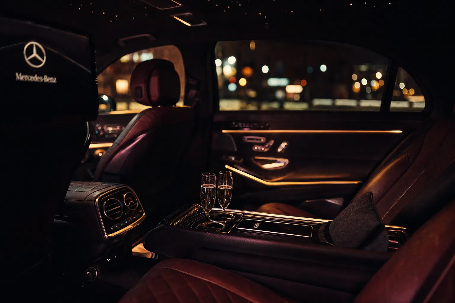 Luxury car interior