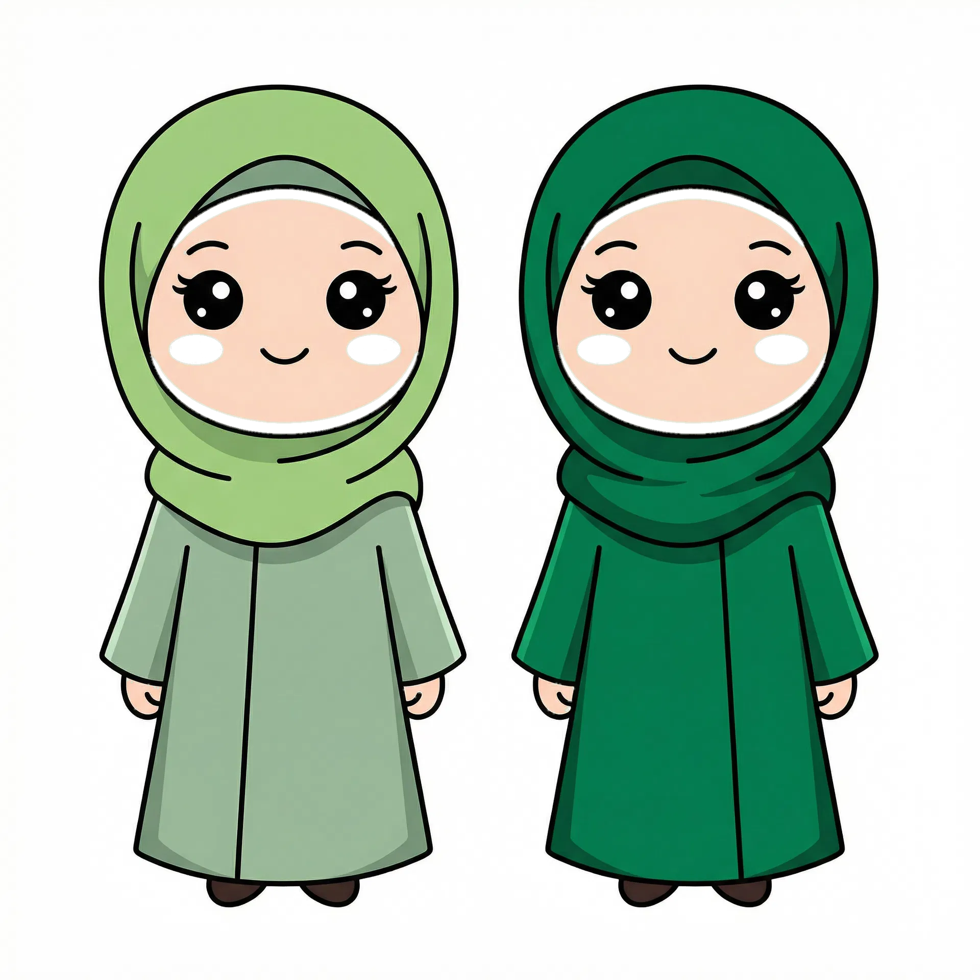 طالبتان محجبتان