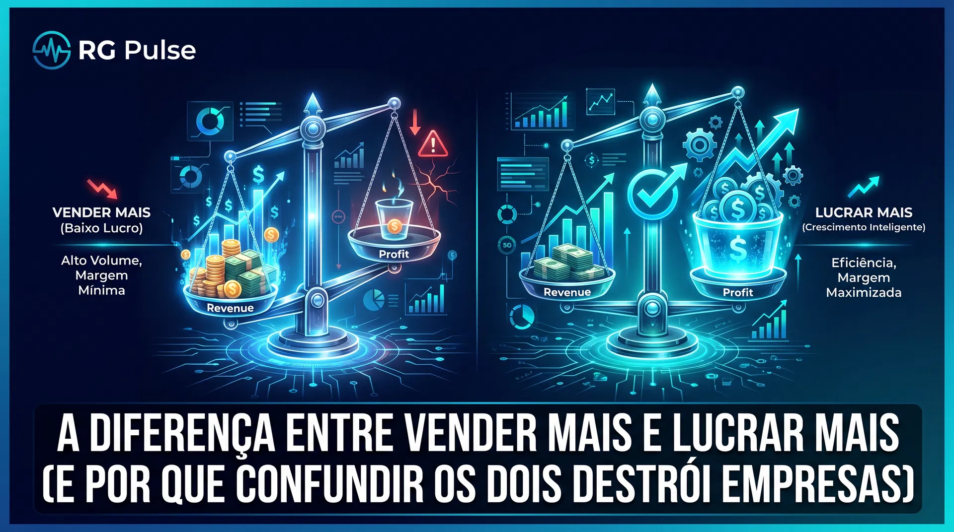 A Diferença Entre Vender Mais e Lucrar Mais (e Por Que Confundir os Dois Destrói Empresas)