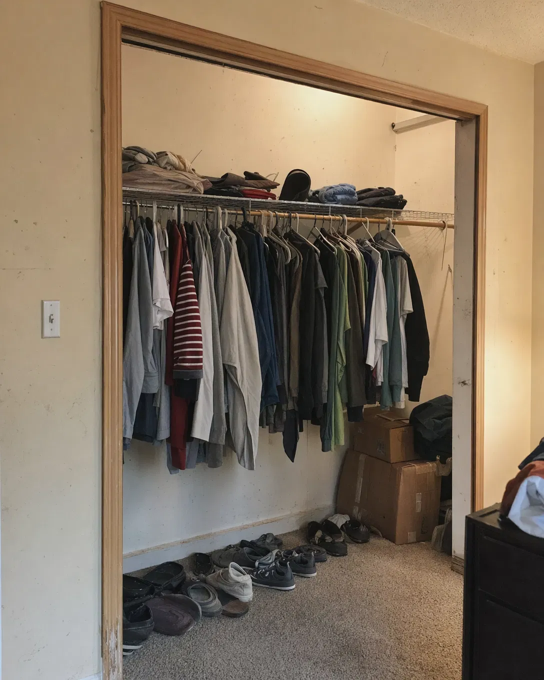 Closet remodel before