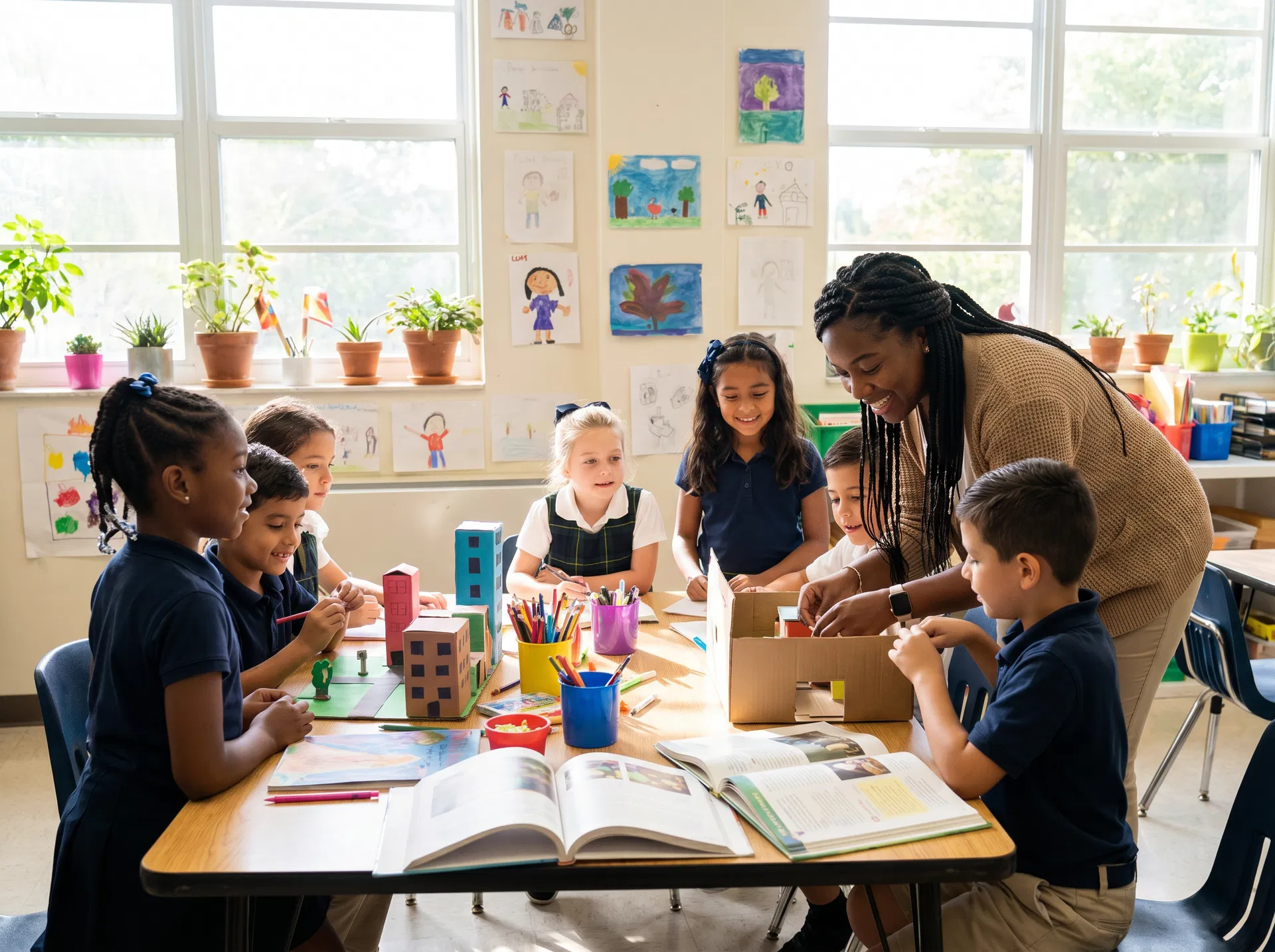 Student presenting at Young Leaders Academy