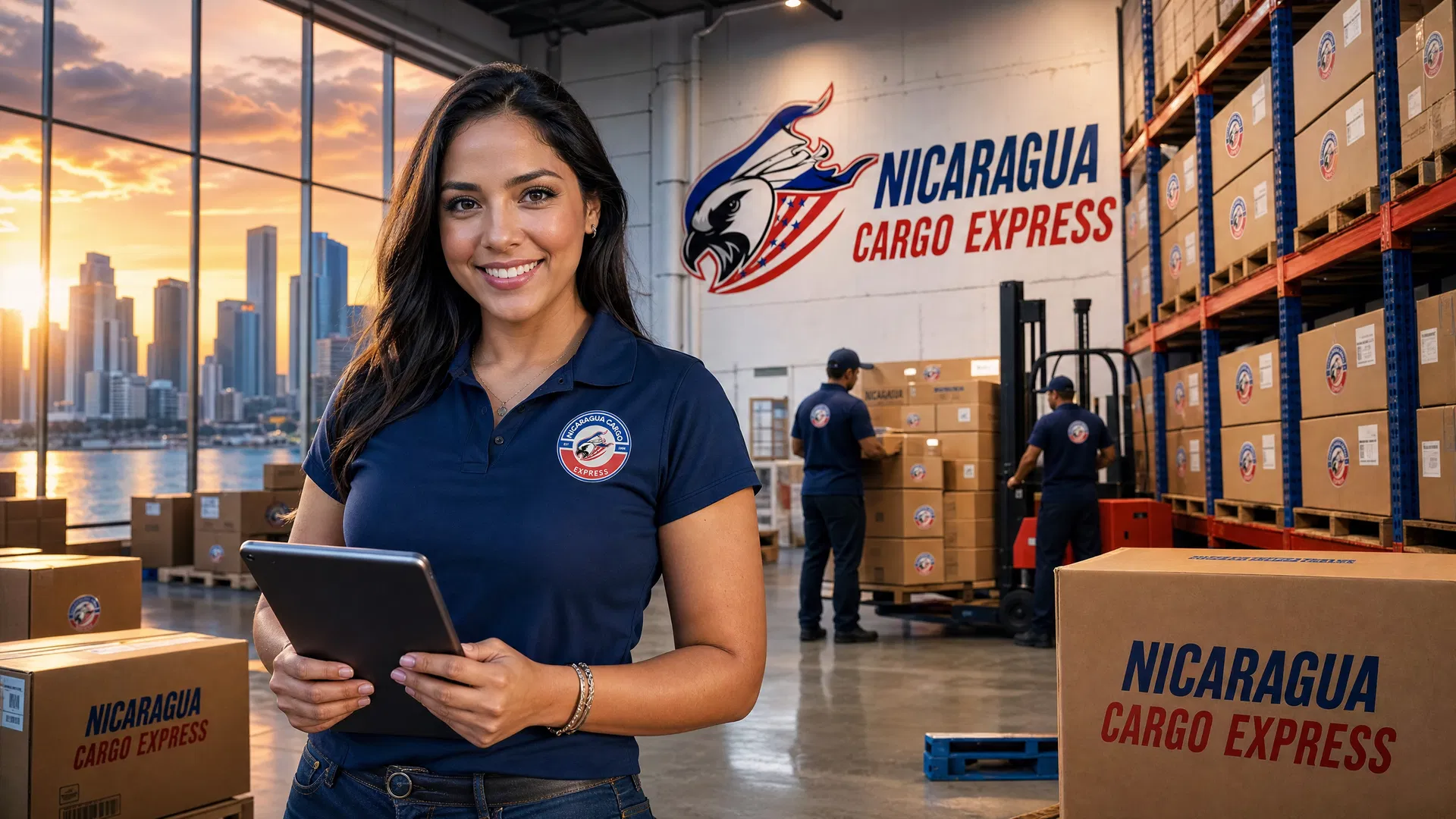 Nicaragua Cargo Express Miami warehouse team