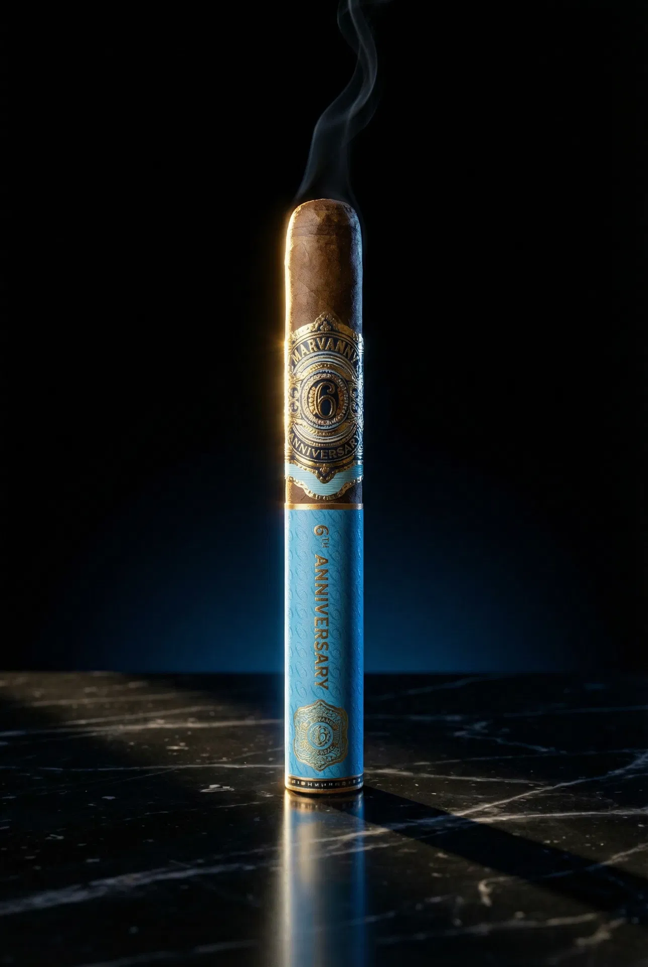 Marvanny 6th Anniversary Cigar — upright