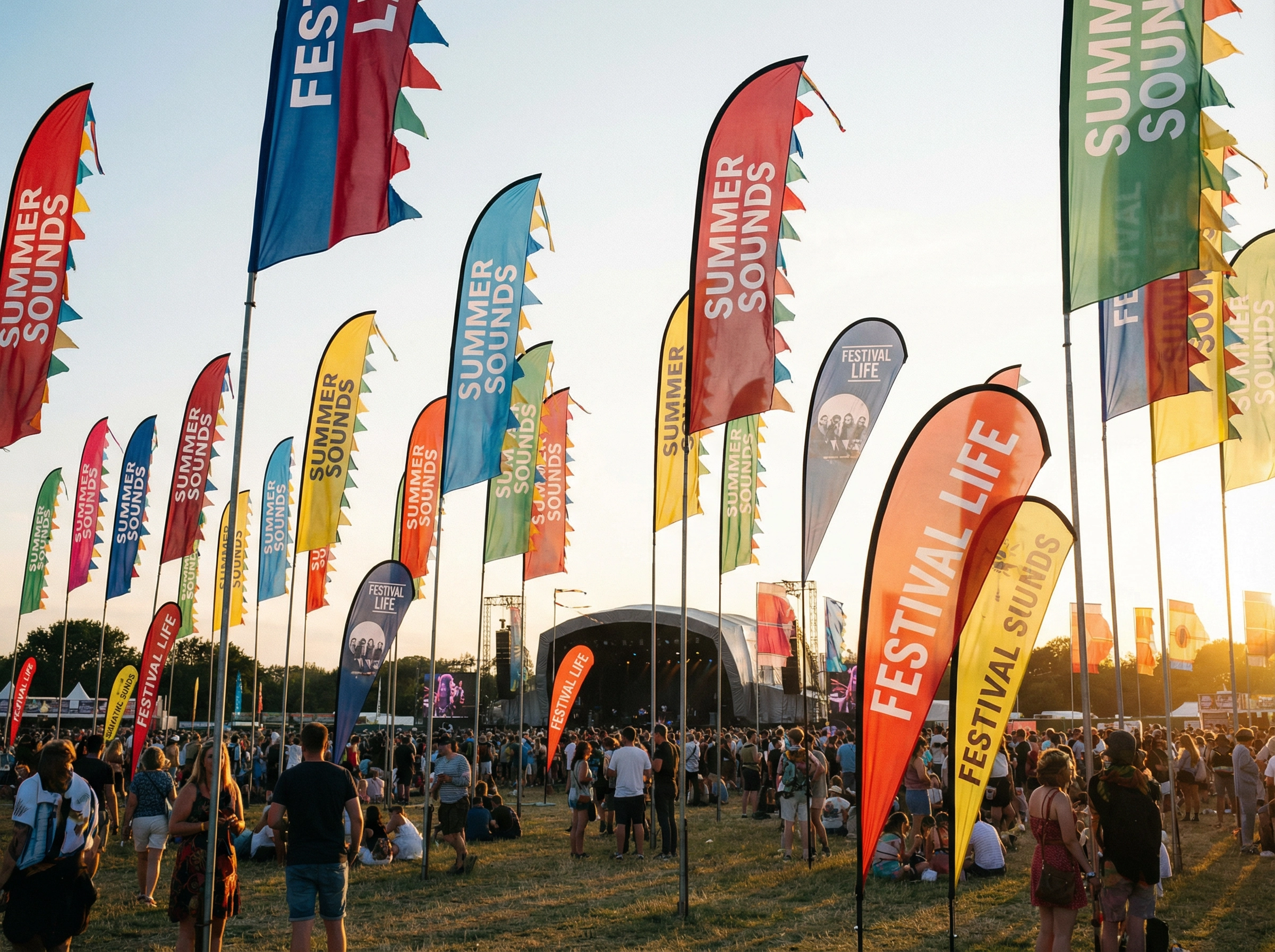 SUMMER FEST FEATHER FLAGS