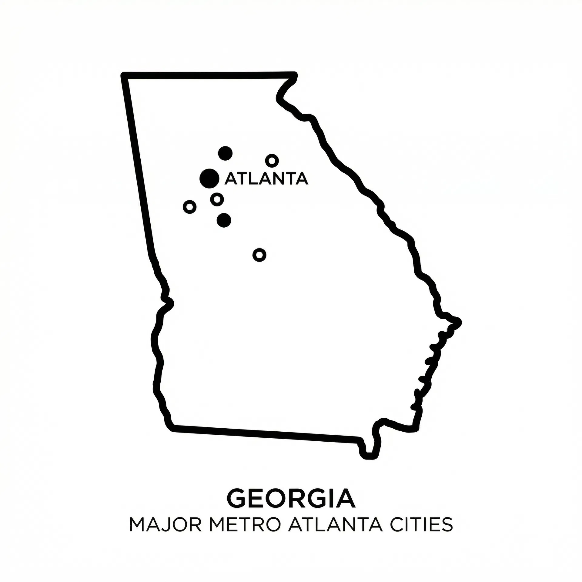 Georgia Service Area Map