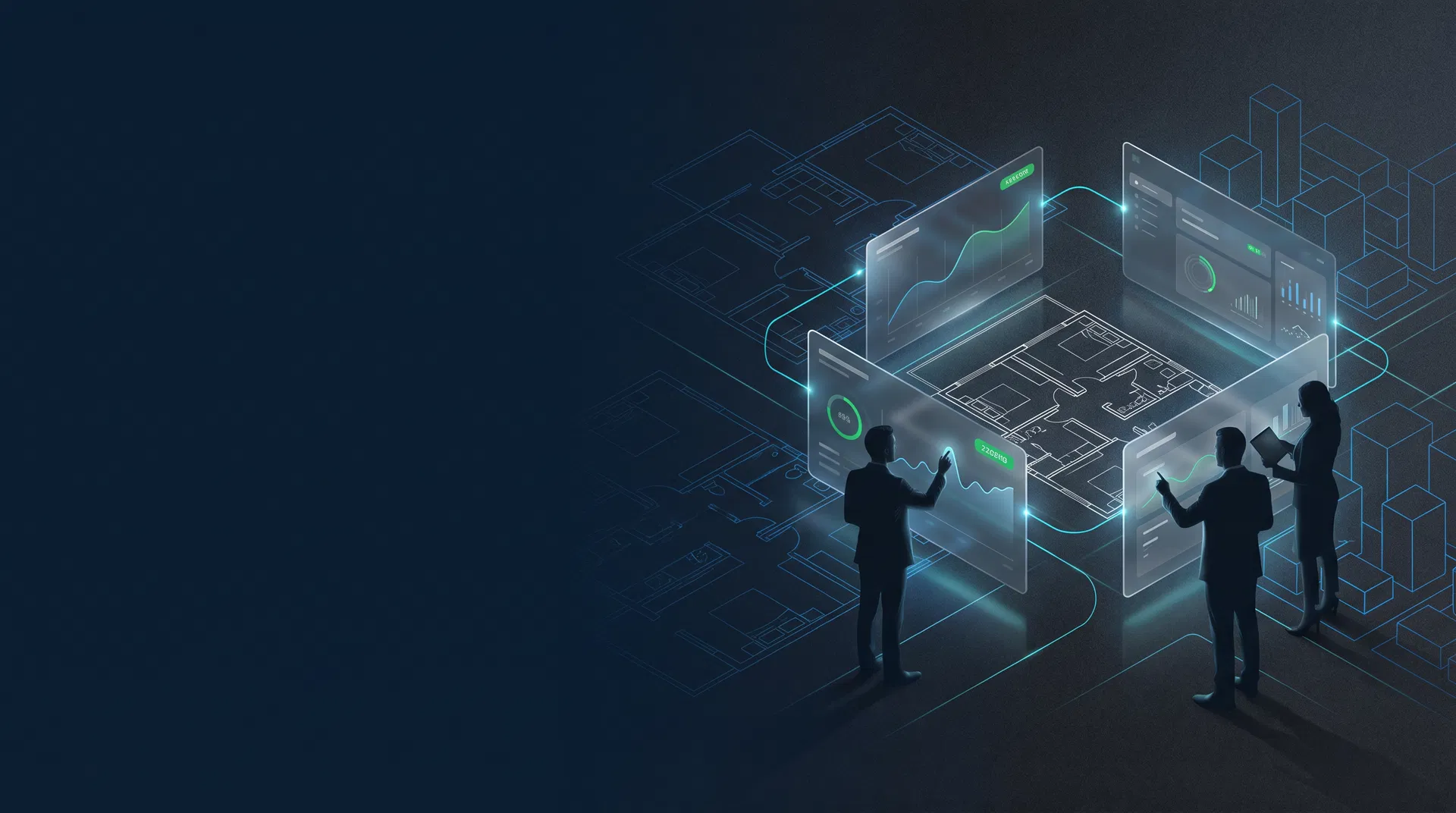 Visual editorial do Clube MCMV com linguagem tecnológica e foco em operação