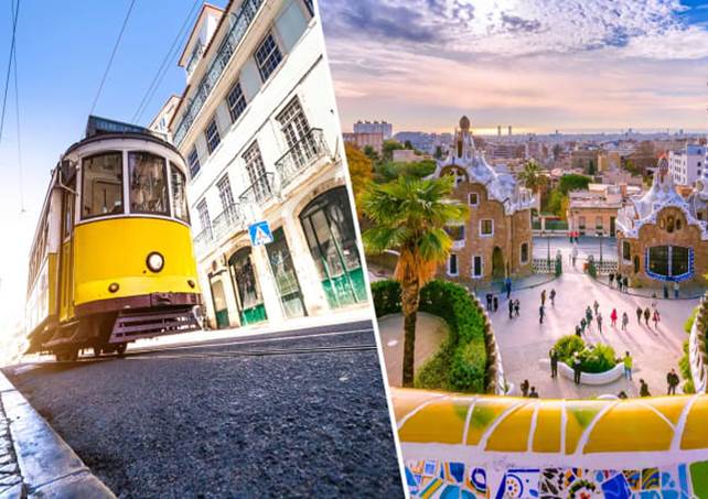 Pacote de trem por Portugal e Espanha - 15 dias