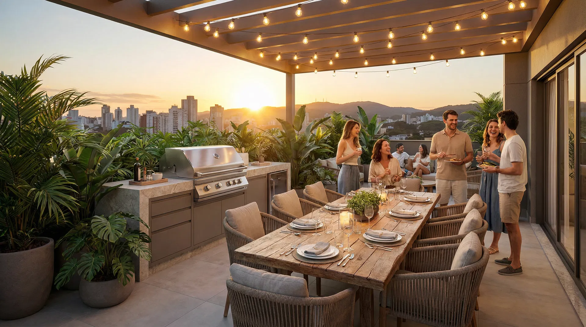 Espaço gourmet do Vitale Árbore