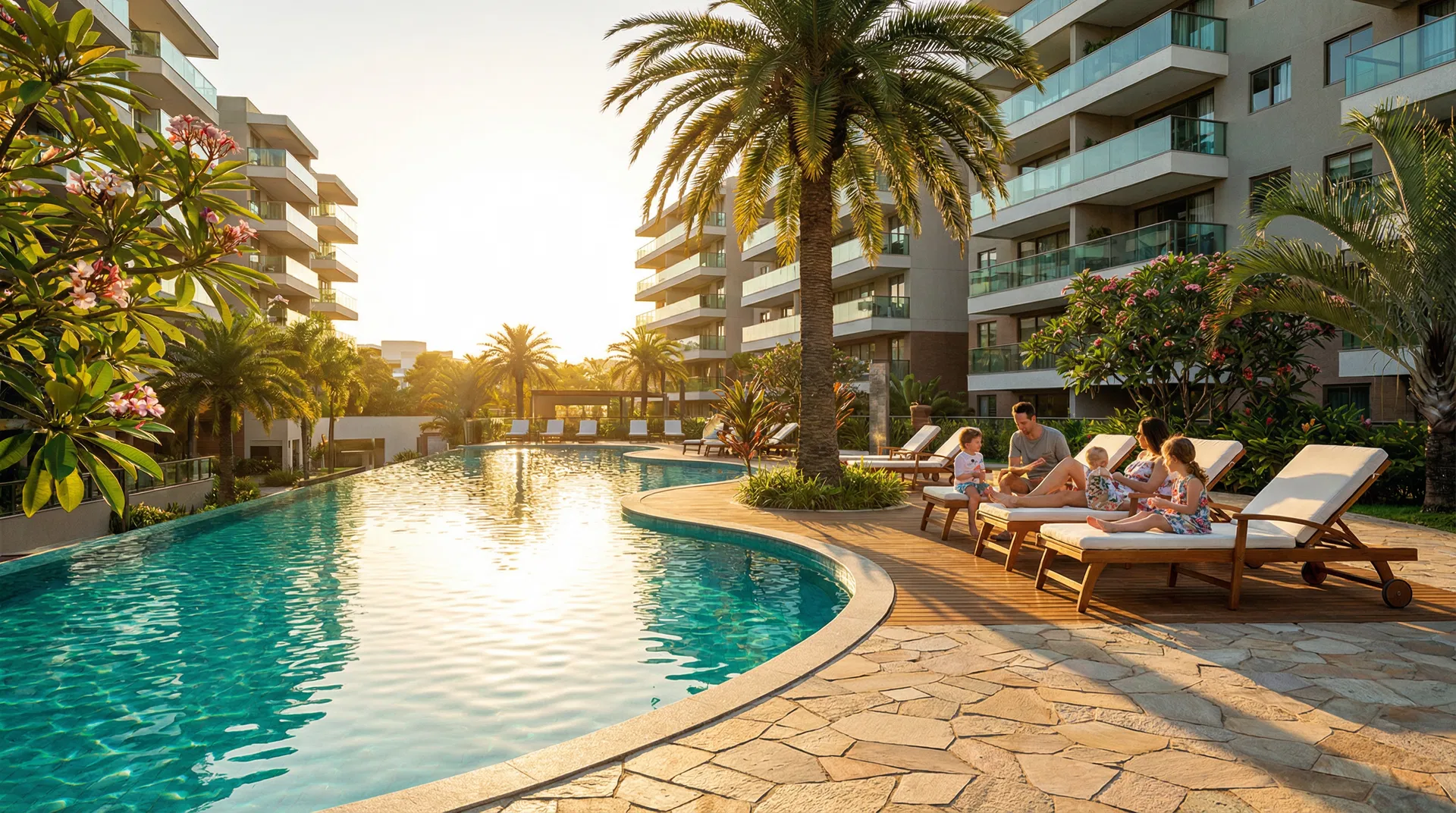 Área de piscina do Vitale Árbore